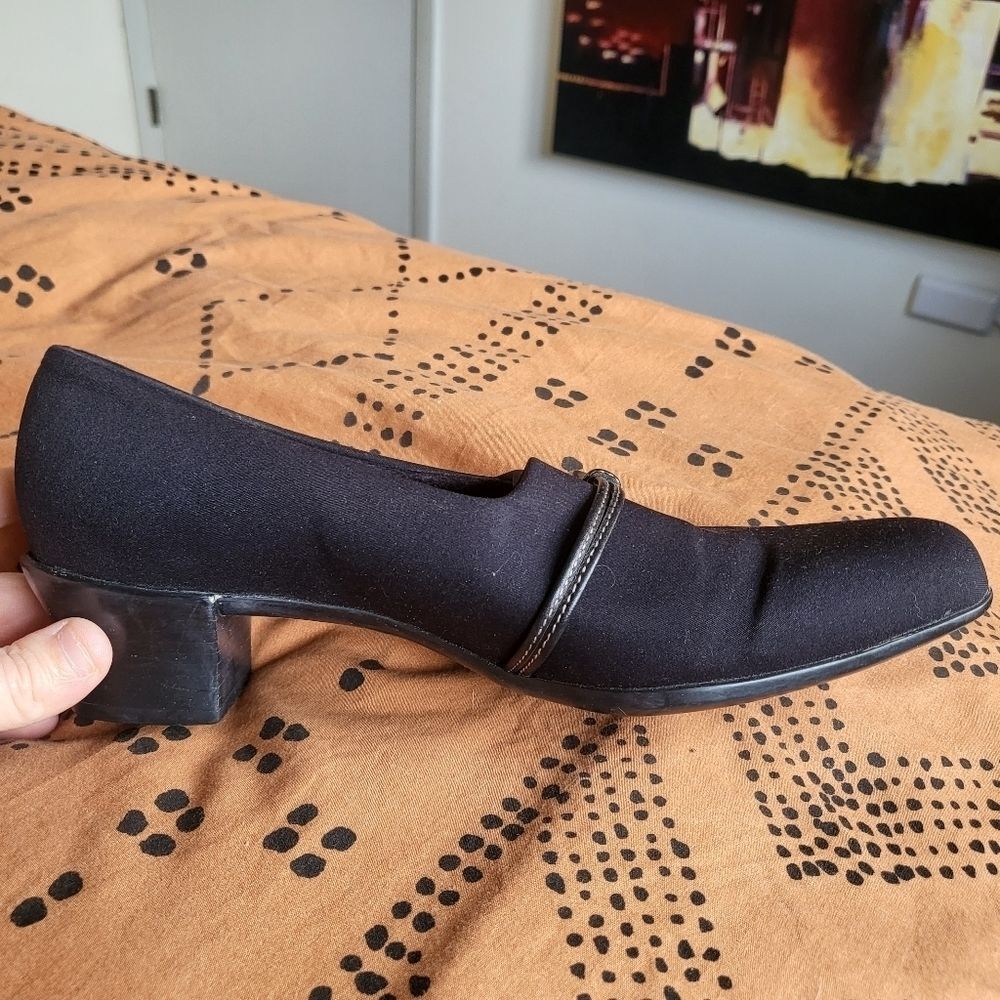 EUC Munro American Cindi Block Heel Comfort Pump Women 7.5 black - Picture 5 of 12